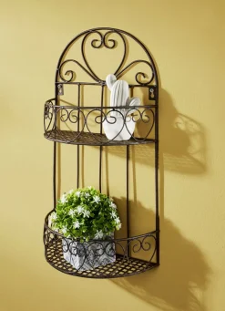 Möbel>Wandregal aus Eisen mit antiquarischem Charakter