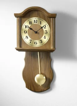 Dekoration>Wanduhr aus Holz mit Funkuhrwerk