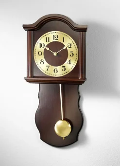 Dekoration></noscript>Wanduhr aus Holz mit Funkuhrwerk