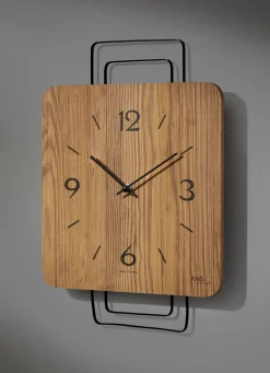 Dekoration>Wanduhr mit Holzgehäuse aus dem Hause AMS