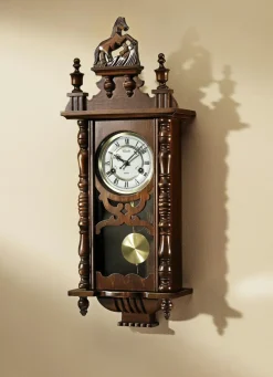 Dekoration>Wanduhr mit Pferd