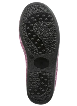 Damenschuhe|Schuhe></noscript>Warme Damen-Hausschuhe, Weite H, mit Wolle