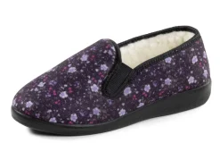 Damenschuhe|Schuhe></noscript>Warme Damen-Hausschuhe, Weite H, mit Wolle