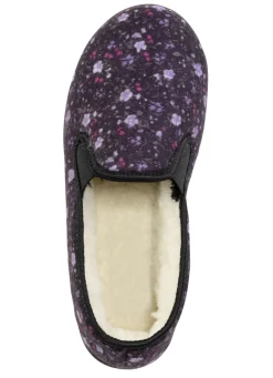 Damenschuhe|Schuhe></noscript>Warme Damen-Hausschuhe, Weite H, mit Wolle