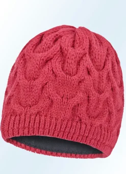 Accessoires>Warme Damen-Mütze, mit angesagtem Zopfmuster