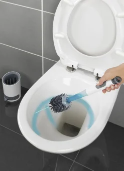 Alltagshilfen>WC-Garnitur 2in1 WEISS-GRAU