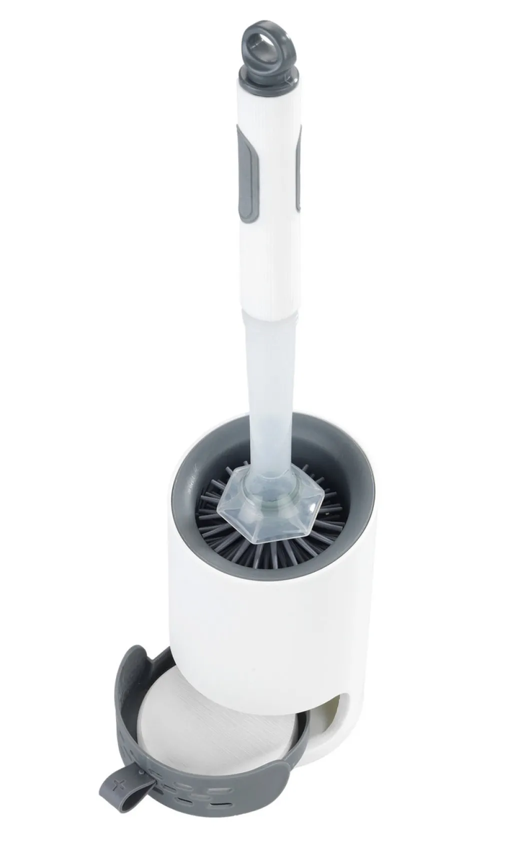 Alltagshilfen>WC-Garnitur 2in1 WEISS-GRAU