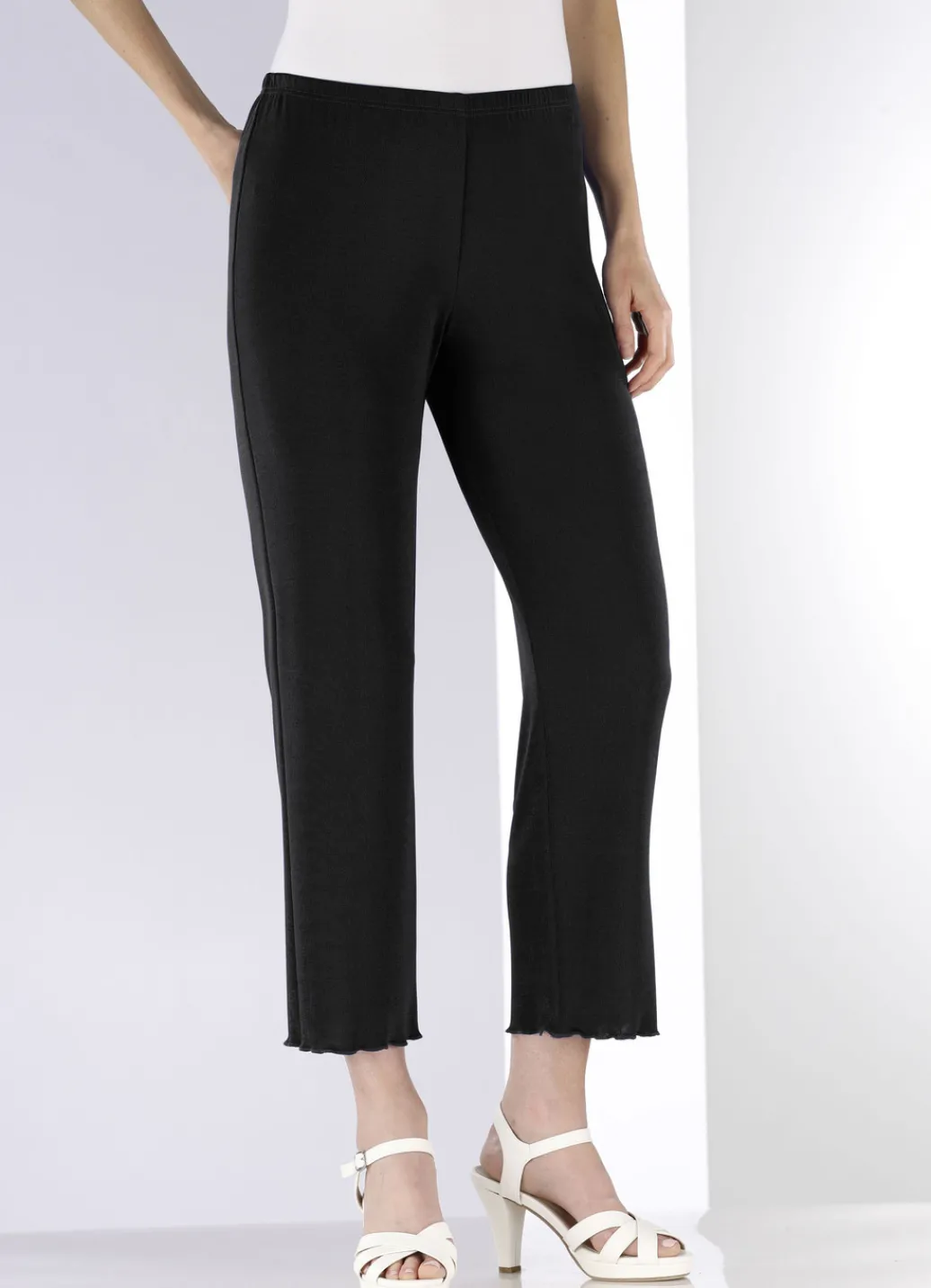 KLAUS MODELLE MADE IN GERMANY Hosen>Weich fließende, 7/8-lange Hose