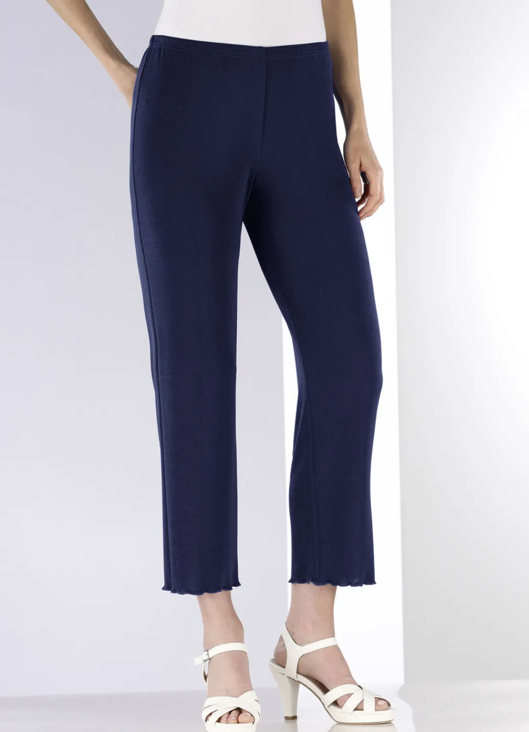 KLAUS MODELLE MADE IN GERMANY Hosen>Weich fließende, 7/8-lange Hose