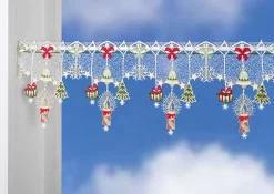 PLAUENER SPITZE Fensterdekorationen|Heimtextilien>Weihnachtliche Stangendekoration aus echter BUNT