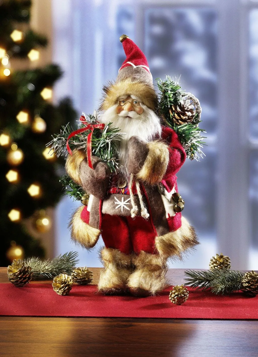 Weihnachtliche Dekorationen>Weihnachtsmann ROT