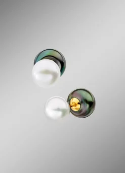 Damen-Perlenschmuck>Wende-Ohrstecker