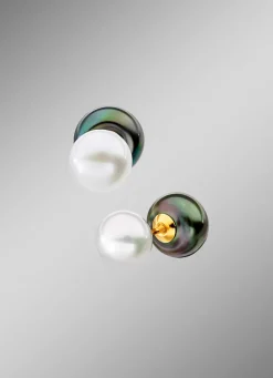 Damen-Perlenschmuck>Wende-Ohrstecker