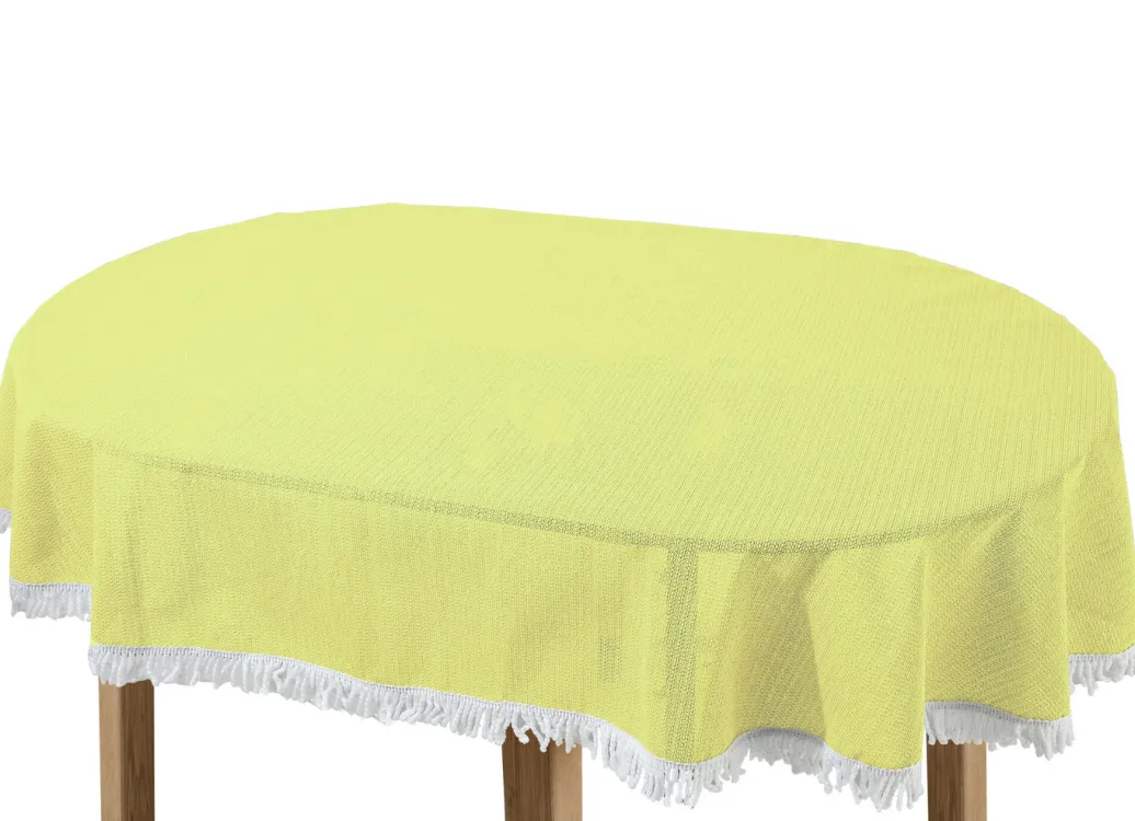 Gartentischdecken|Heimtextilien>Wind- und wetterfeste Gartentischdecke mit Fransenabschluss