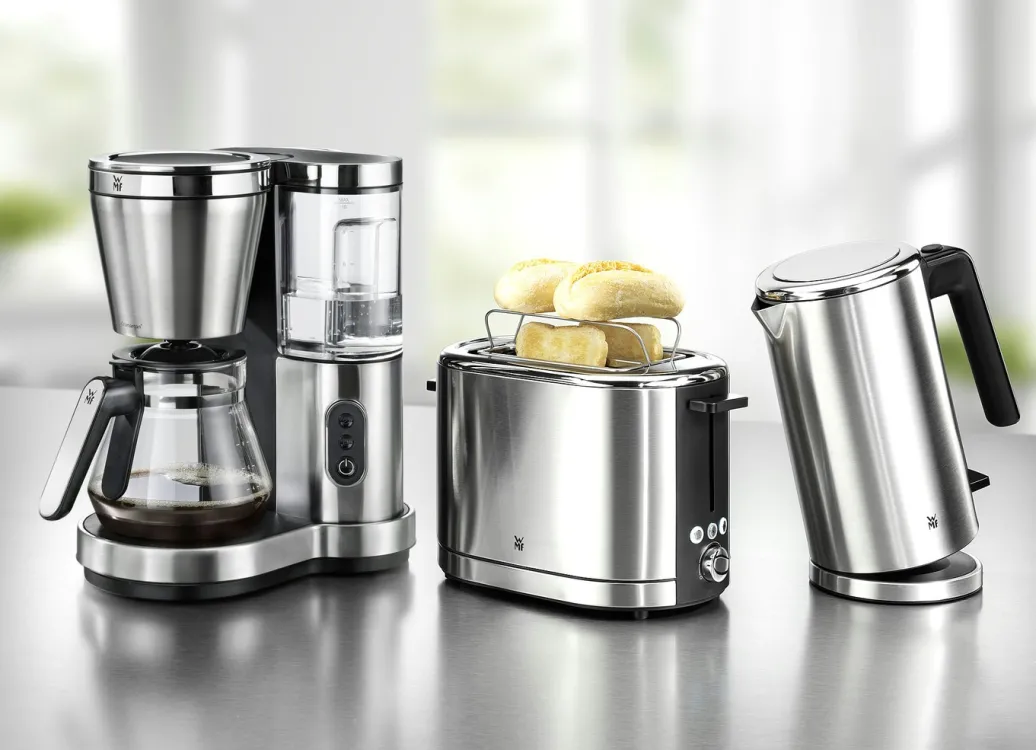 WMF Elektrische Küchengeräte|Technik>-Frühstücksserie Lono aus glänzendem EDELSTAHL