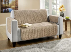 Heimtextilien></noscript>Wohnaccessoires in Wildleder-Optik mit Anti-Rutsch-Rückseite