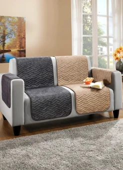 Heimtextilien></noscript>Wohnaccessoires in Wildleder-Optik mit Anti-Rutsch-Rückseite