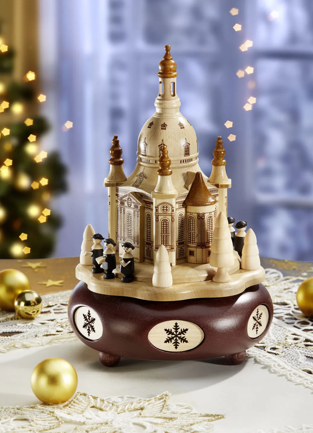 ZEIDLER Aus Dem Erzgebirge>Spieldose Dresdner Frauenkirche