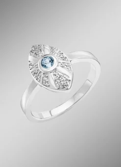 Damen-Edelsteinschmuck>Zeitlose Eleganz – Exquisiter Damenring aus Silber