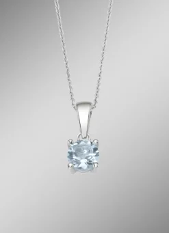 Damen-Edelsteinschmuck>Zeitlose Eleganz: Anhänger mit beh. Blautopas
