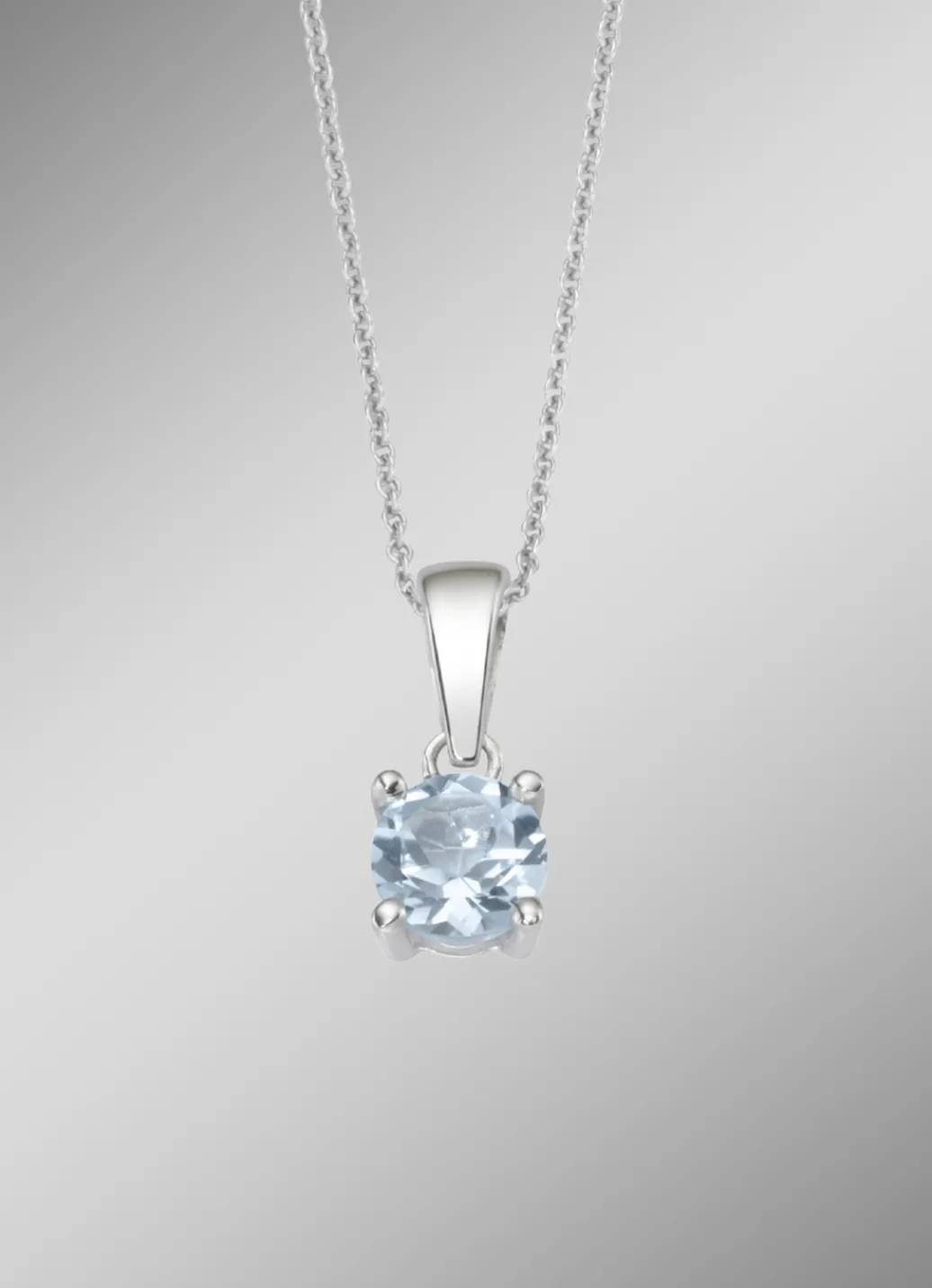 Damen-Edelsteinschmuck>Zeitlose Eleganz: Anhänger mit beh. Blautopas