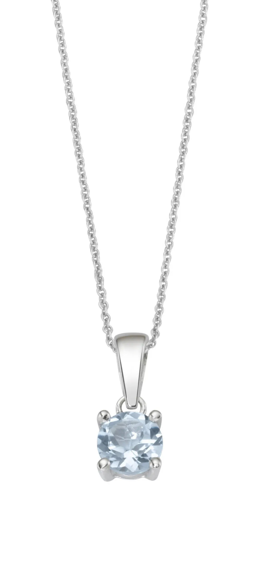 Damen-Edelsteinschmuck>Zeitlose Eleganz: Anhänger mit beh. Blautopas