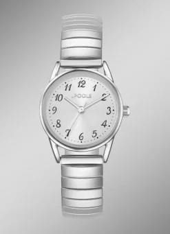 Damenuhren>Zeitlose Quartz-Damenuhr Pools 1988 mit Zugband