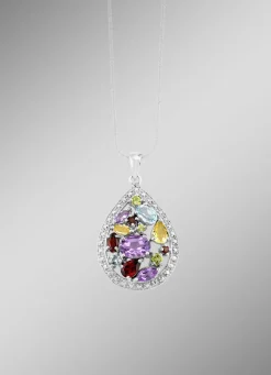 Damen-Edelsteinschmuck>Zeitlose Schönheit: Garnitur mit Diamant und Edelsteinen