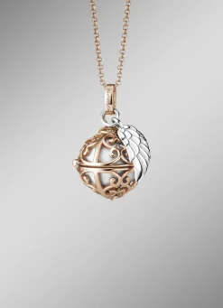 ENGELSRUFER Damen-Silberschmuck>Zeitloser Anhänger mit Engelsflügel