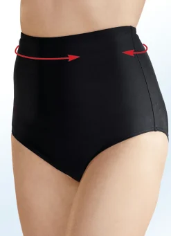 Bade- & Strandmode|Bade- & Strandmode>Zweierpack Bikinihosen, hoch geschnitten, mit formendem Vorderfutter 1X SCHWARZ, 1X MARINE