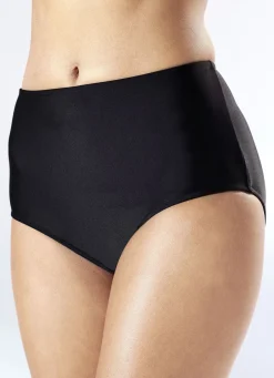 Bade- & Strandmode|Bade- & Strandmode>Zweierpack Bikinihosen, in höher geschnittener Form, mit formendem Vorderfutter 1X SCHWARZ, 1X MARINE