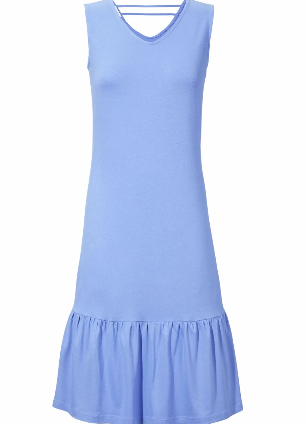 LAURINA Bade- & Strandmode|Kleider>Zweierpack Kleider mit Volant-Abschluss, ärmellos