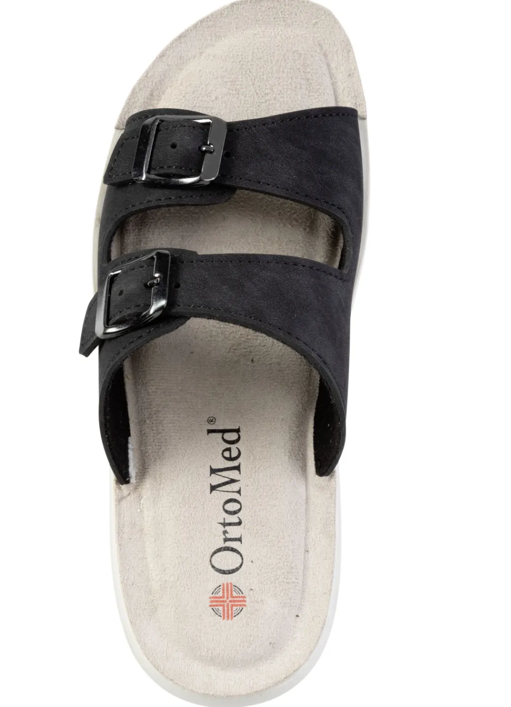 Schuhe|Damenschuhe>Zweierpack Pantoletten aus Nubuk- und Nappasynthetik 1X SCHWARZ, 1X WEISS