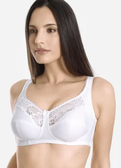 SASSA Damenwäsche|Wäsche>Zweierpack BH mit Elastikspitze 1X SEKT, 1X WEISS